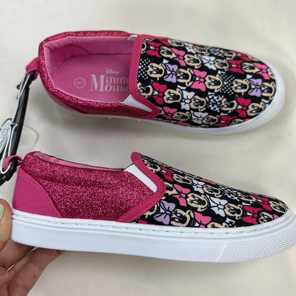 Kids Pink glitter Minnie Mouse sneaker - Picture 5 of 5